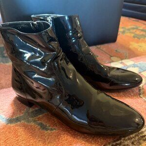 Prada Patent Leather Ankle Boots Sz 40 (10)